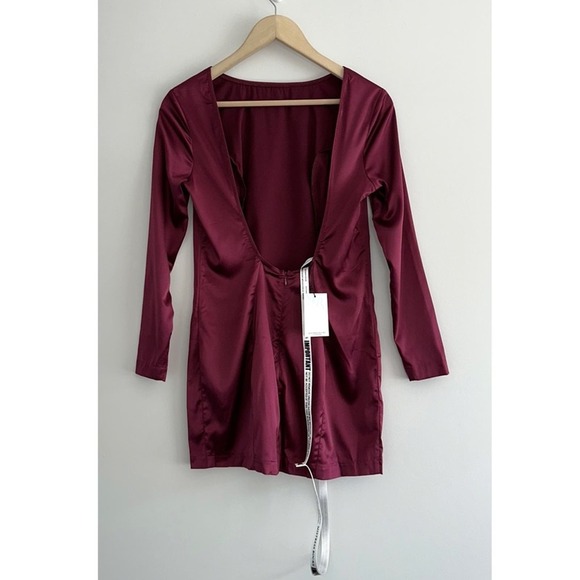 NWT MISTRESS ROCKS x HOUSE OF CB Gamble Dress Wine - Picture 6 of 12